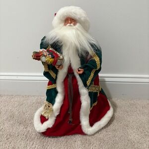 Santa‎ Claus Christmas Tree Topper or Stand Alone Decoration Old World 18" Tall